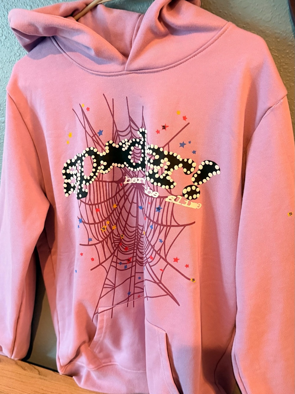 Pink Sp5der hoodie